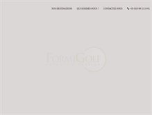 Tablet Screenshot of formigolf.fr